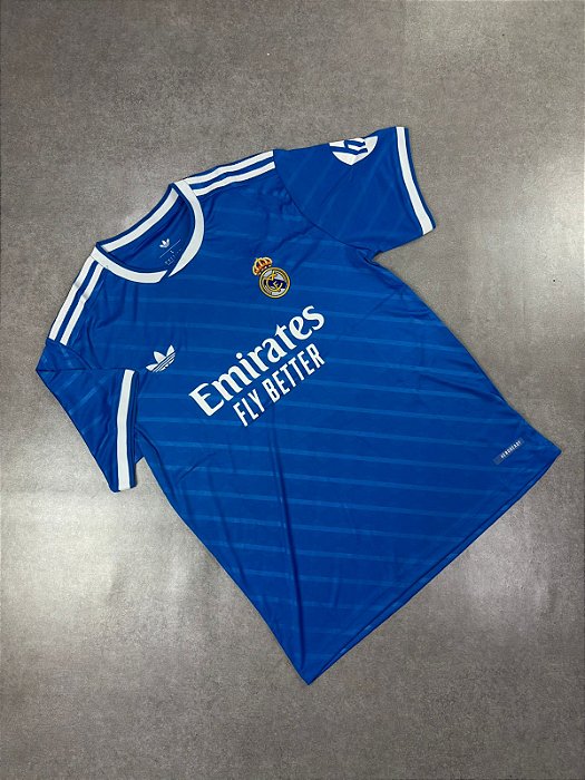 Camisa Real Madrid Away 25/26 s/n° Torcedor Adidas Unissex - Azul