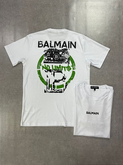 CAMISETA IMPORTADA BALMAIN BRANCA