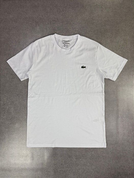 CAMISETA IMPORTADA LACOSTE BASICA BRANCA