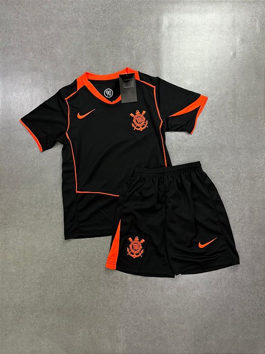 KIT INFANTIL CORINTHIANS TOTAL 90 PRETO 2025
