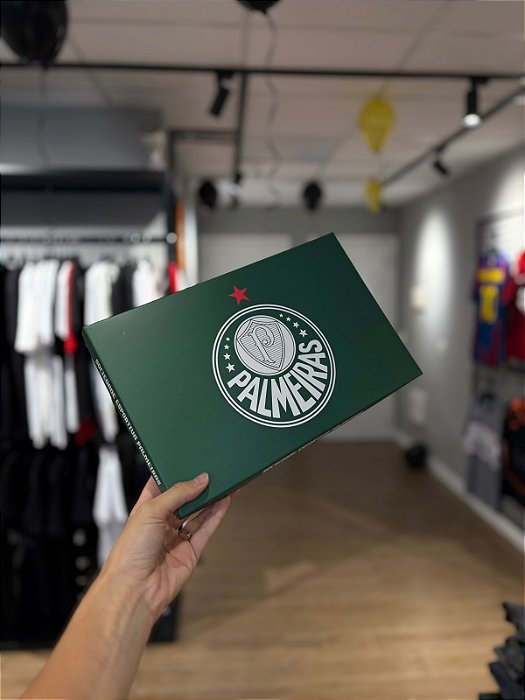 CAIXA DE PRESENTE PALMEIRAS VERDE LOGO