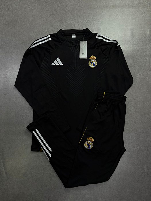 CONJUNTO REAL MADRID PRETO 2026