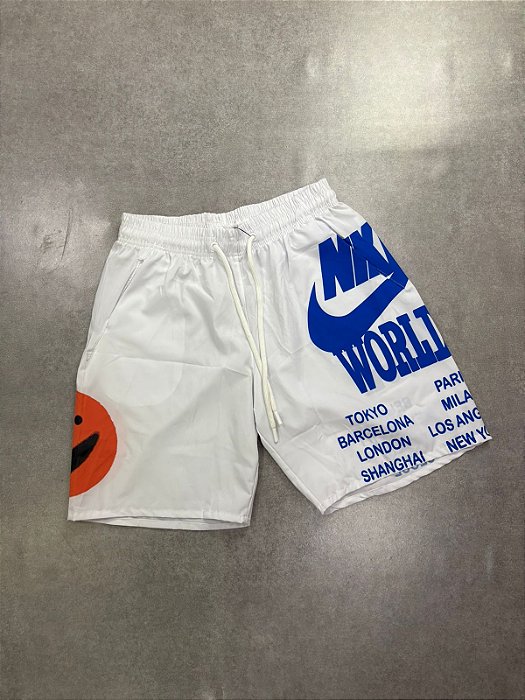 BERMUDA NIKE WORLDTOUR BRANCA