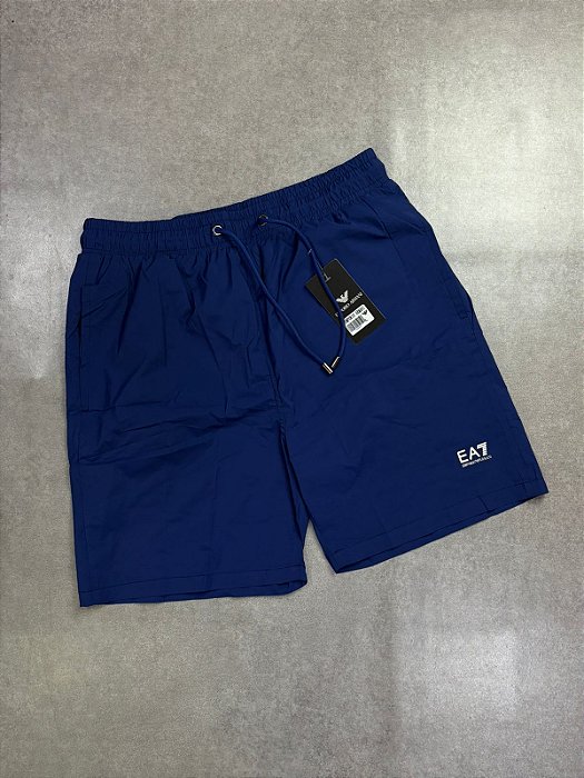 Bermuda Armani Basic II Azul Marinho Novo