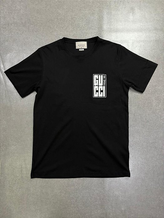 Camisa Gucci  Cotton Jersey Preta