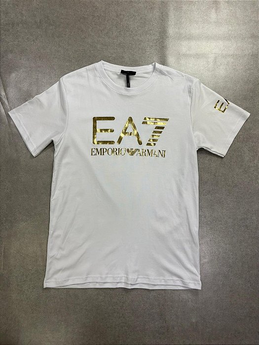 Camisa Armani Maxi Logo Branca