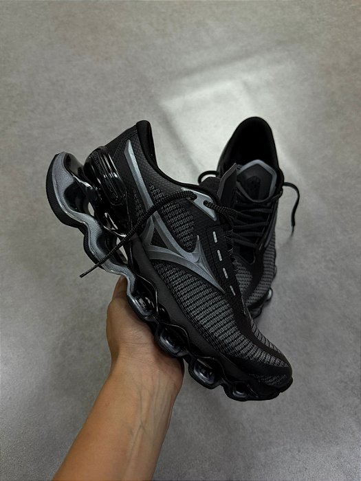 TÊNIS UNISSEX MIZUNO WAVE PROPHECY 15 PRETO/SILVER