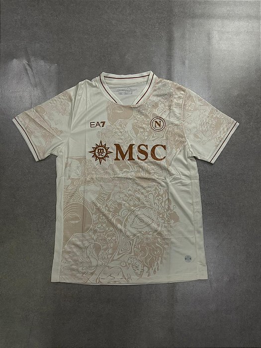 Camisa Napoli Oficial 25 Torcedor Bege