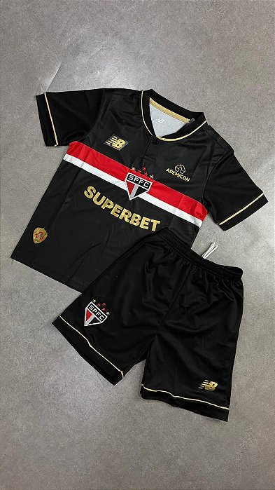 KIT INFANTIL SÃO PAULO PRETO