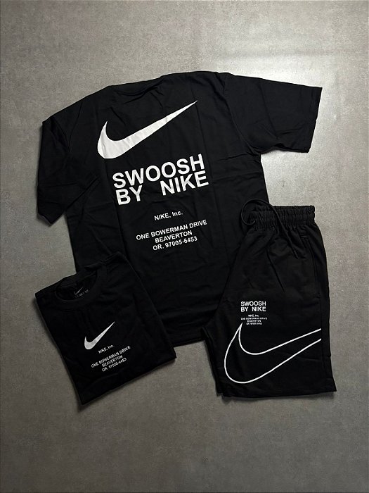 KIT VERÃO SWOOSH NIKE PRETO