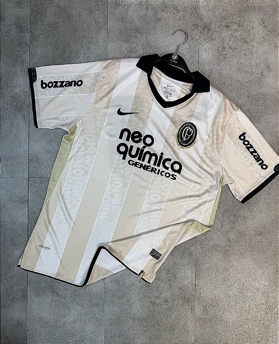Camisa Corinthians Centenário 2010 - Nike Masculina - Bege