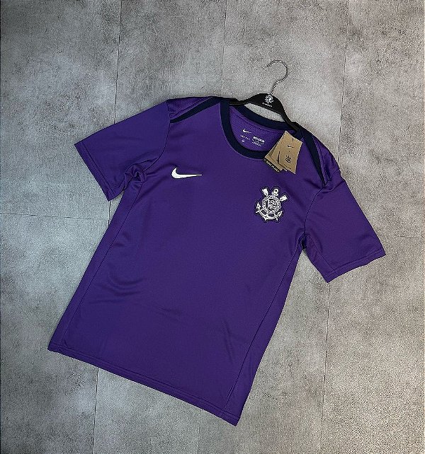 Camisa Nike Corinthians Roxo Treino 2025 Masculina