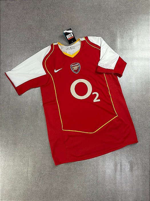 Camisa Arsenal retro Henry 14 Vermelha