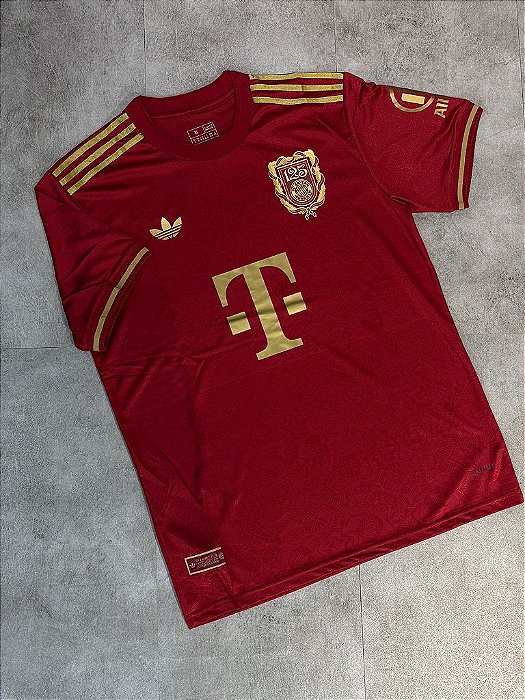 Camisa Bayern de Munique 25/26 Comemorativa 125 Anos Adidas Masculina - Vermelho
