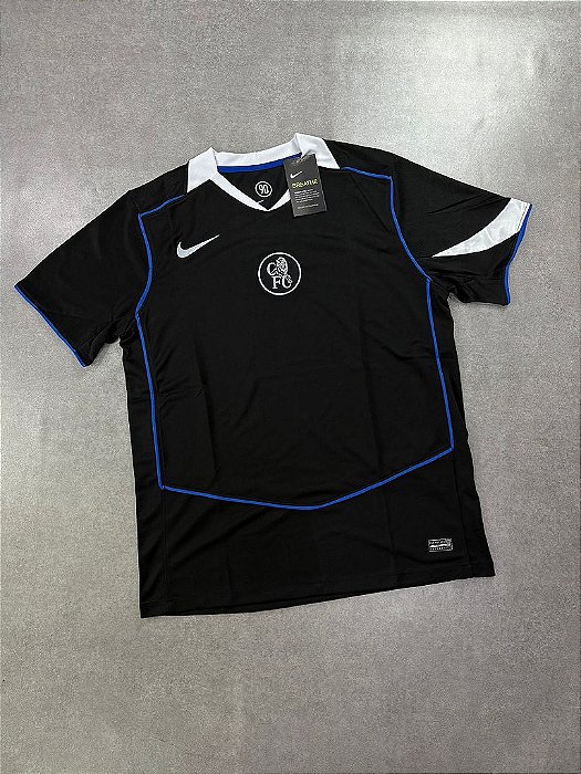 Camisa Chelsea FC Preta Total 90 2025/26 Third III Torcedor