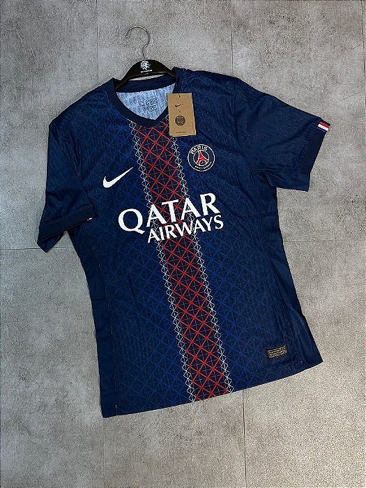 Camisa Nike Paris Saint-Germain I 2025/26 Azul Jogador
