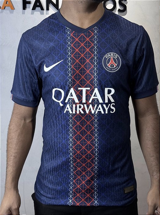 Camisa Nike Paris Saint-Germain I 2025/26 Azul Jogador