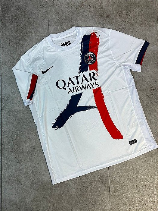Camisa Paris Saint Germain - PSG 2025/24 II Campeão Champions Branca Nike