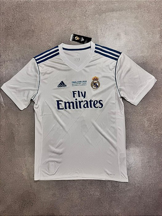 Camisa Real madrid UEFA 2018 BRANCA