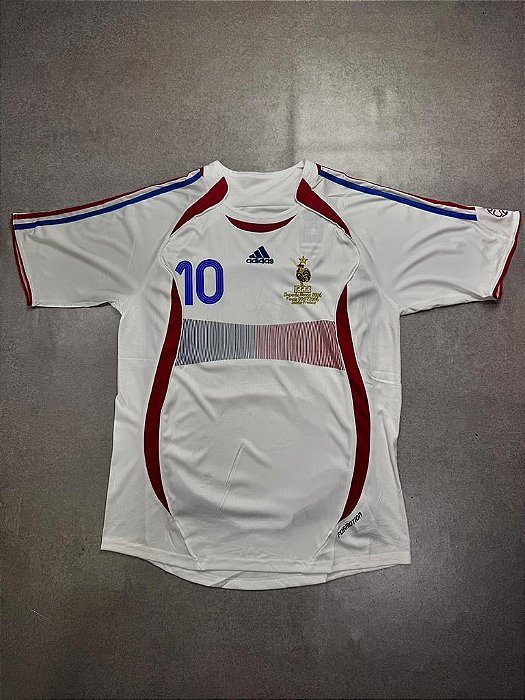 Camisa Retrô França 2006 Branca e Vermelha