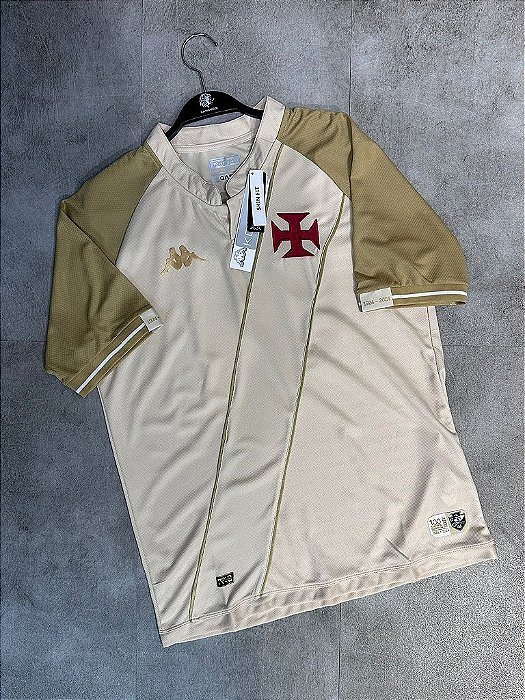 Camisa Vasco III 24/25 s/n° Kombat Jogador Kappa Masculina - Bege