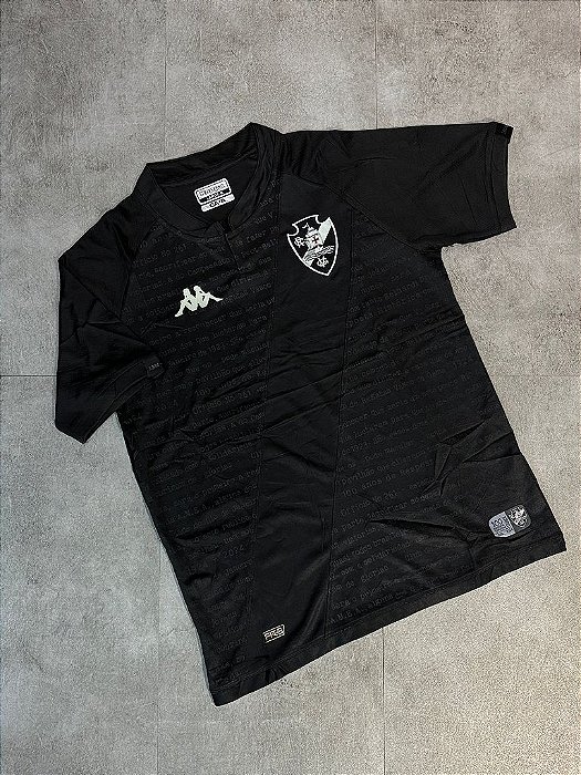 Camisa Vasco III 24/25 s/n° Kombat Jogador Kappa Masculina - Preto