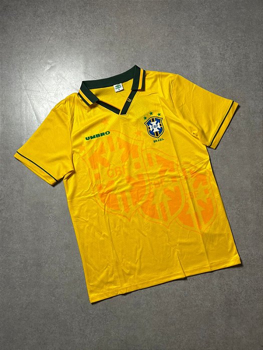 Camisa Seleção Brasil Retrô Copa De 1994