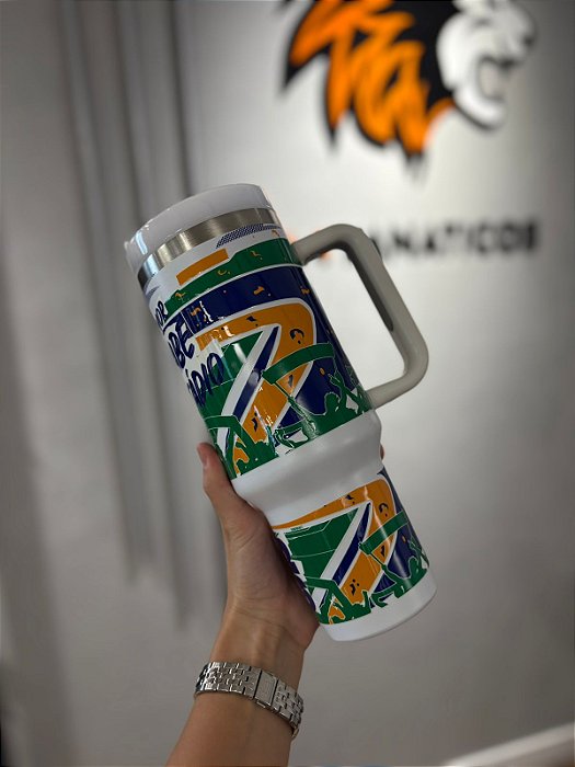 COPO TERMICO CANUDO SELEÇÃO BRASILEIRA ESTÁDIO