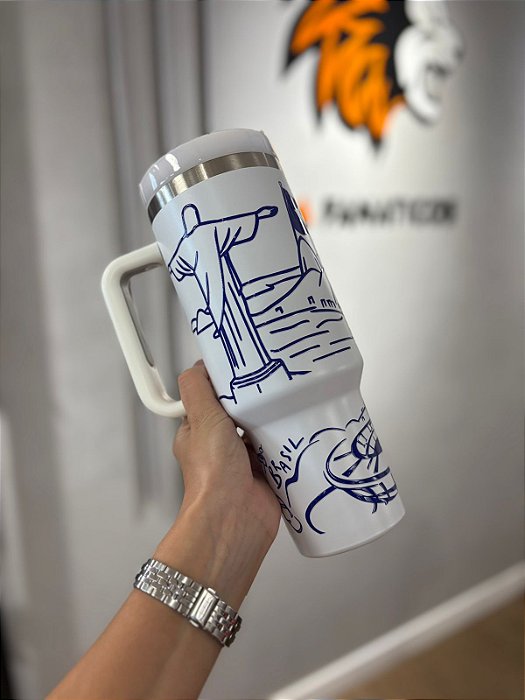 COPO TERMICO CANUDO SELEÇÃO BRASILEIRA CRISTO