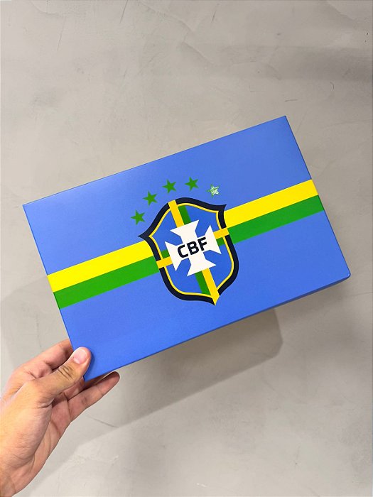 CAIXA DE PRESENTE BRASIL AZUL