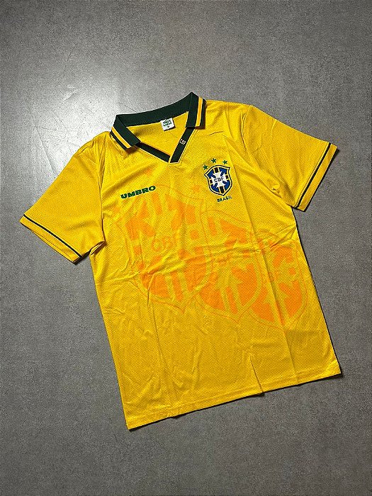 Camisa Seleção Brasil Retrô Copa De 1994