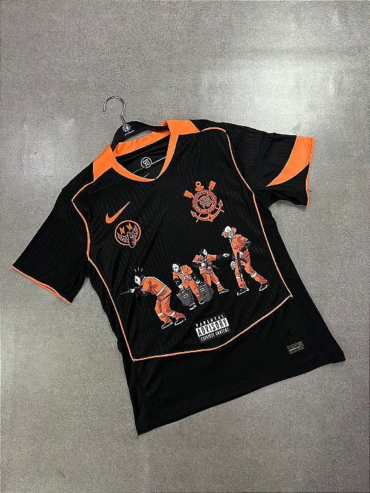 Camisa Corinthians Modelo Jogador total 90 Personalizada Racionais