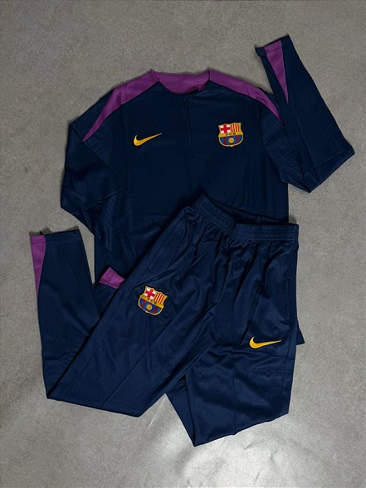 CONJUNTO DE TREINO BARCELONA AZUL/ROXO 2025/26