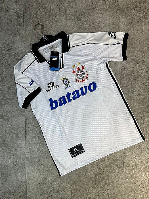 CAMISA CORINTHIANS LISTRADA BATAVO BRANCA 1999