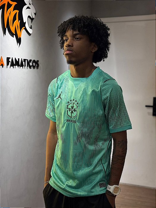 Camisa Brasil 2026/27 Goleiro Jordan - Torcedor - Verde