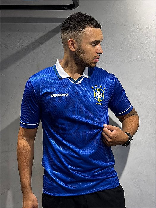 Camisa Brasil Retrô Azul Copa De 1994