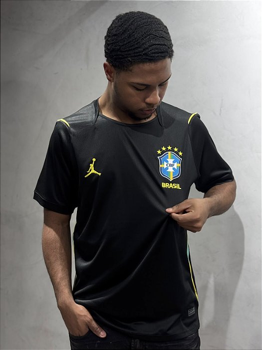 Camisa Brasil 2026/27 Jordan - Torcedor - Preta