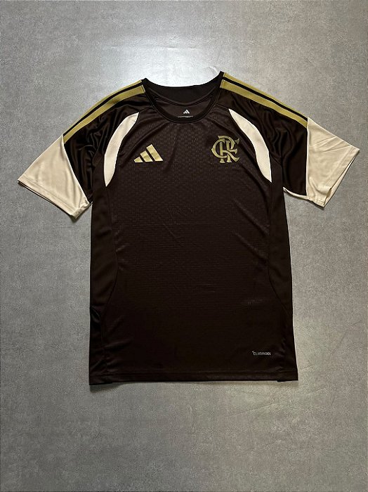 Camisa Flamengo adidas treino Marrom