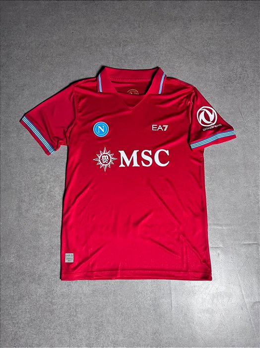 Camisa Napoli IV 21/22 EA7 - Vermelho