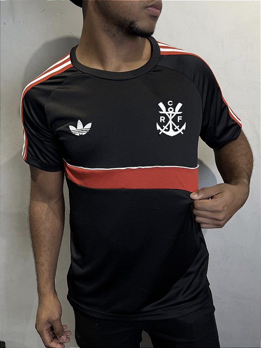 Camiseta Flamengo Adidas Originals Masculina - Preto
