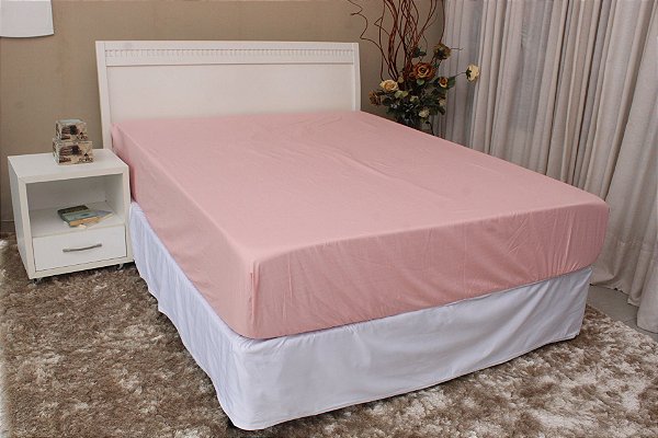 Lençol Casal Com Elástico Conforto 200 Fios