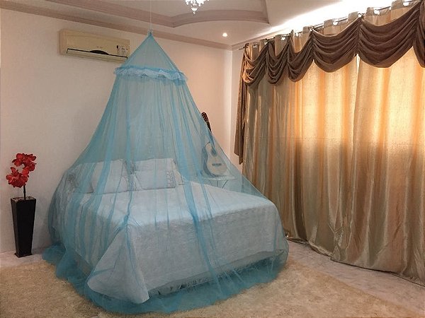 Mosquiteiro Teto C/elástico Volta Ao Mundo Casal