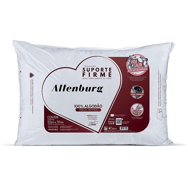 Travesseiro Altenburg Suporte Firme - 50cm x 70cm - Enxovais Beija Flor -  Vestindo sua casa melhor