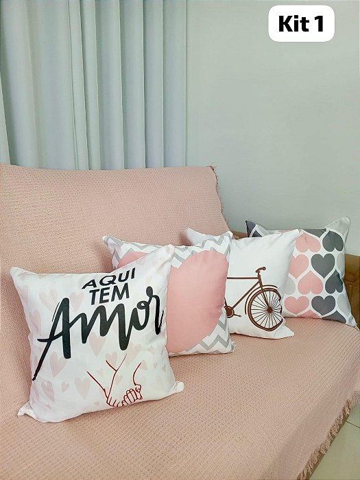 Kit Capa De Almofada Personalizado RM 4 Pçs