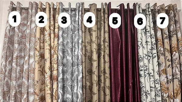 Cortina Estampada Com Blackout 2,90m X 2,60m