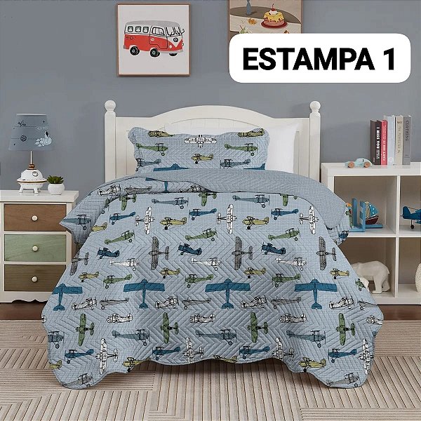 Kit cobreleito INFANTIL solteiro CORTTEX