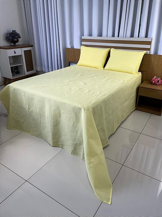 Kit Colcha Pollyana Liso casal