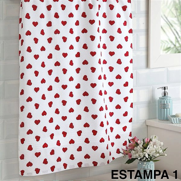 Toalha De Rosto Felpudo Prisma Estampada