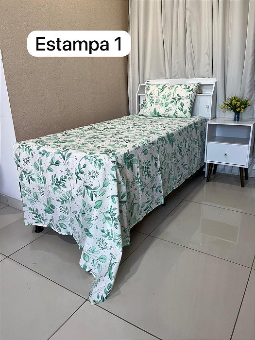 Jogo De Cama Solteiro Vida Bela 2 pçs