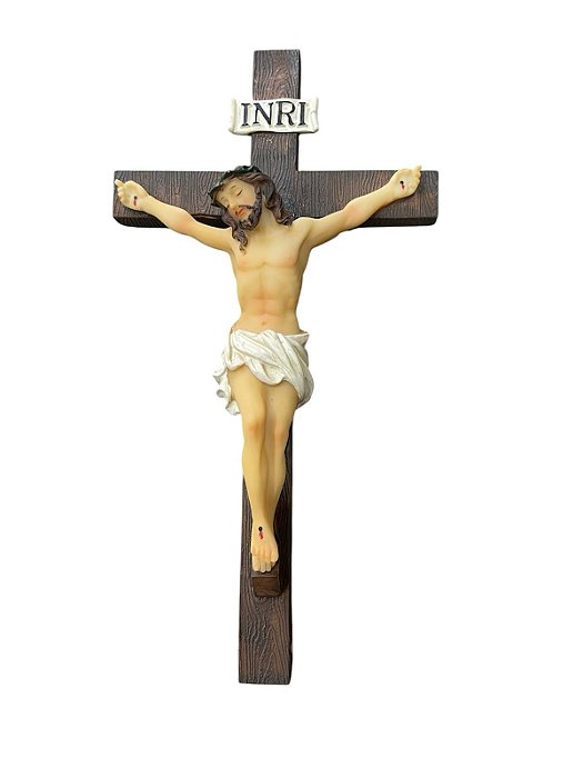 Crucifixo de Parede em resina  -   16cm